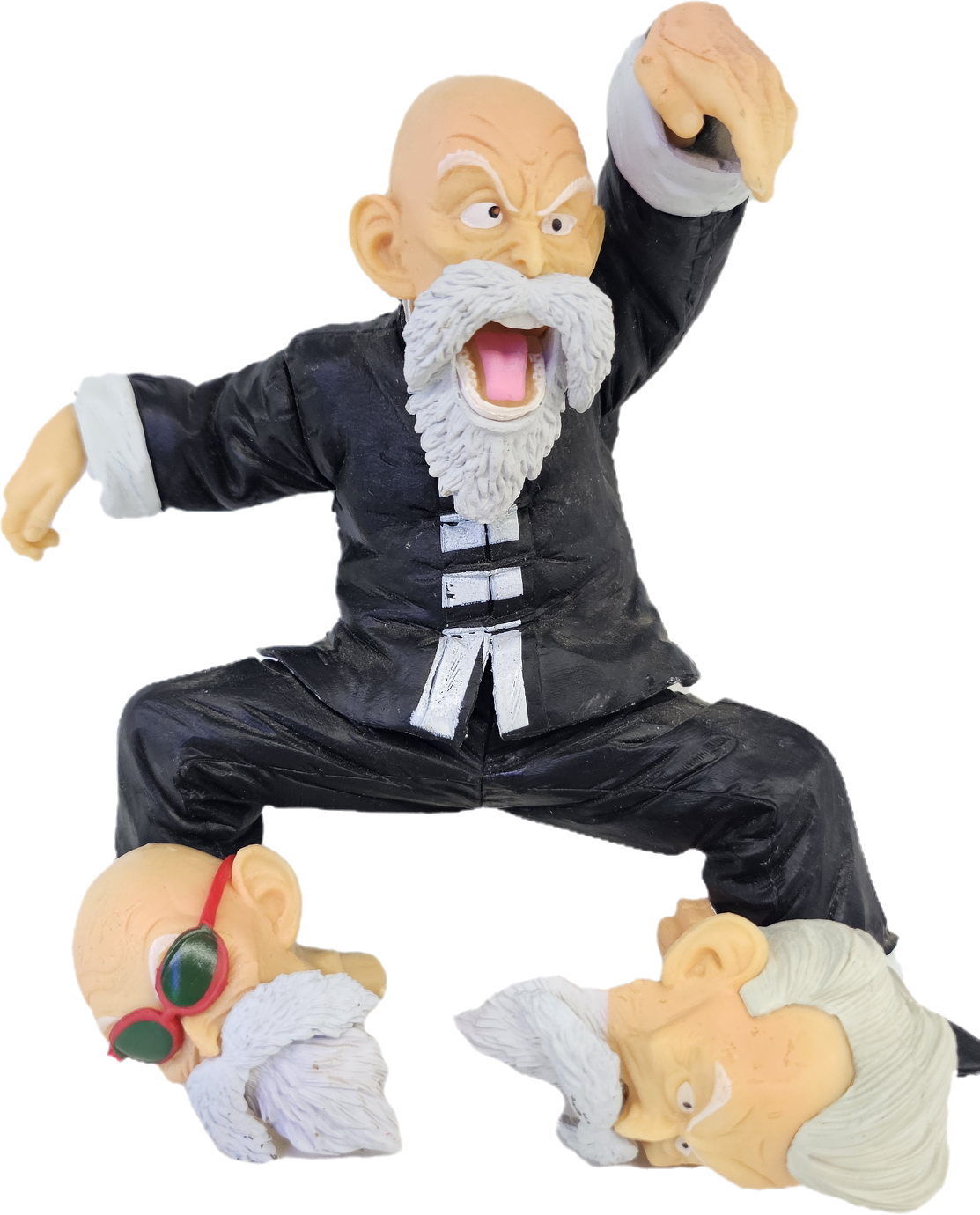 FIGURA DEL MAESTRO ROSHI CABEZA INTERCAMBIABLE DRAGON BALL