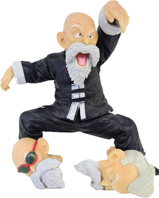 FIGURA DEL MAESTRO ROSHI CABEZA INTERCAMBIABLE DRAGON BALL