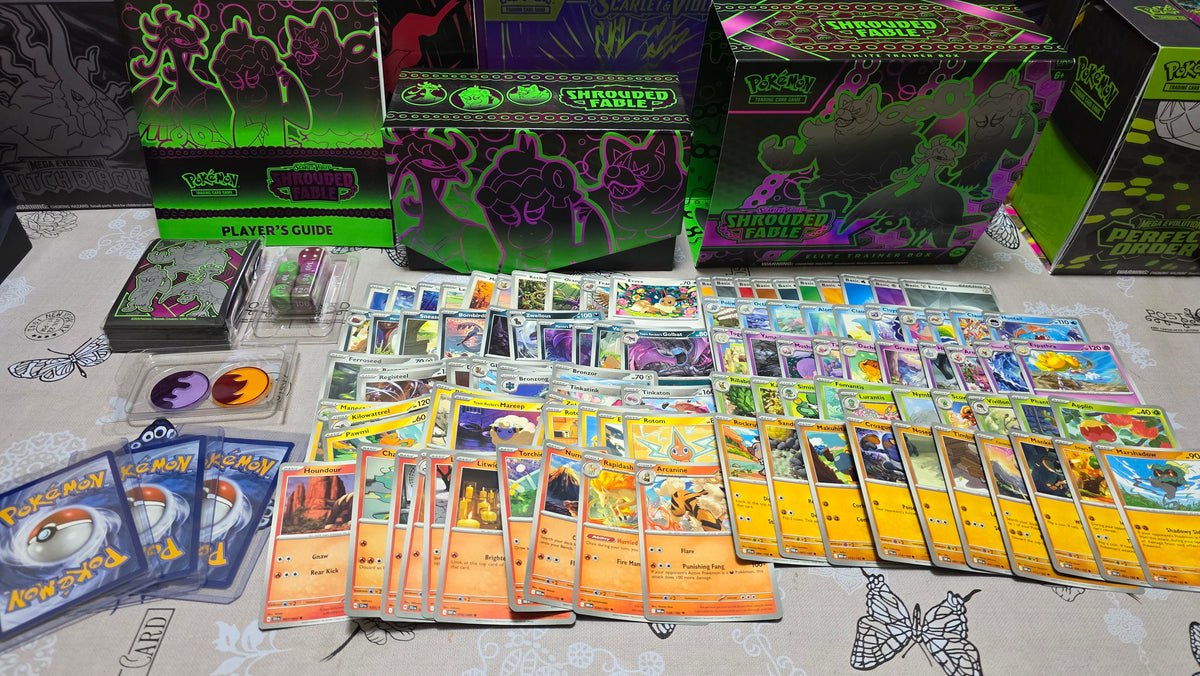 Combo Pokémon TCG – 100 cartas + Caja ETB + accesorios