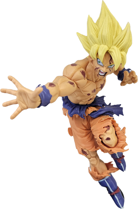 FIGURA DE GOKU SUPER SAIYAN TIRANDO PODER DRAGON BALL