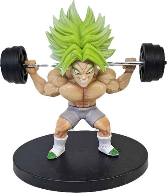 FIGURA DE BROLY HACIENDO PESAS DRAGON BALL