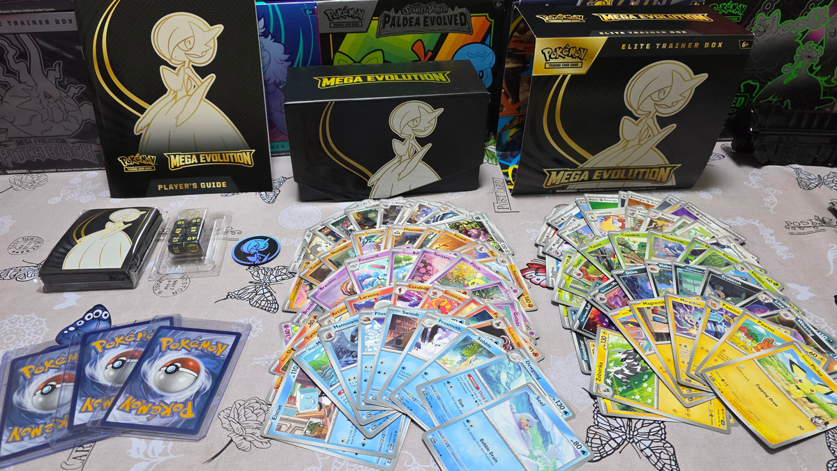 Combo Pokémon TCG – 100 cartas + Caja ETB + accesorios