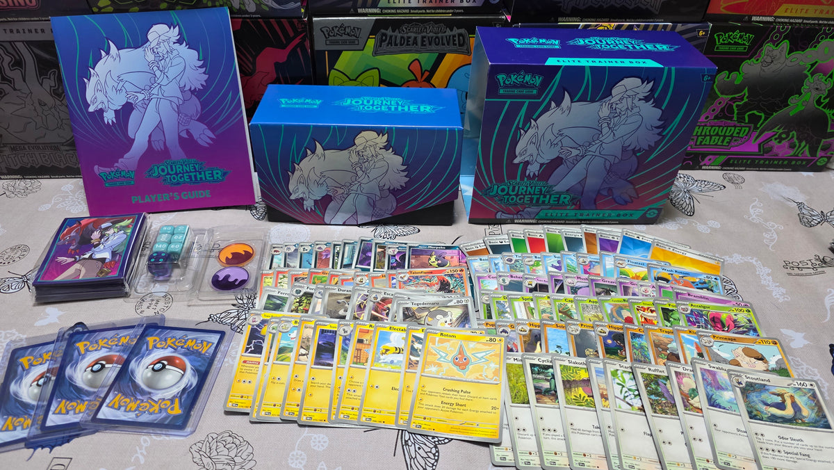 Combo Pokémon TCG – 100 cartas + Caja ETB + accesorios