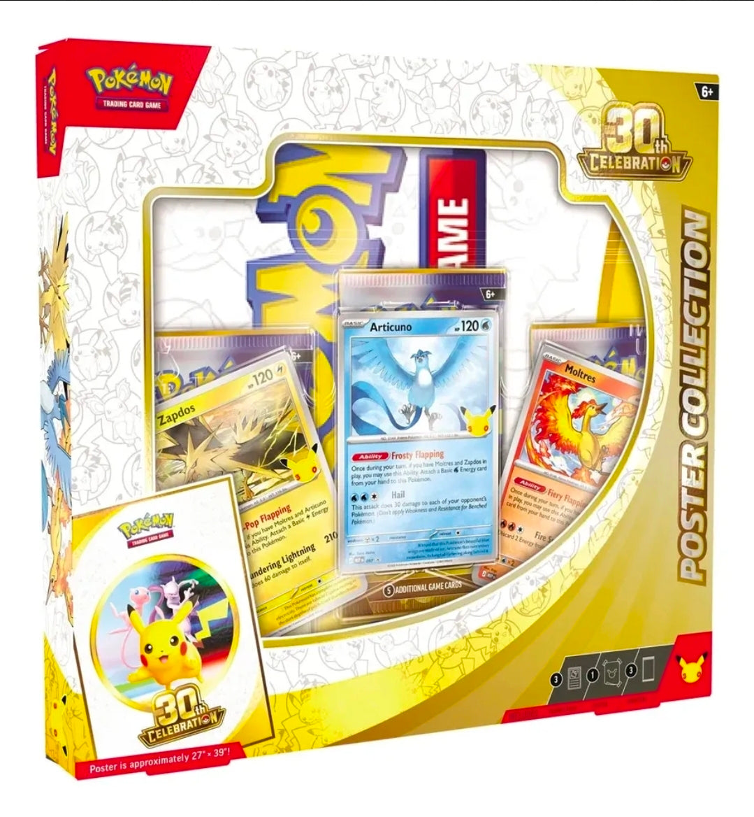 Pokémon TCG – 30th Celebration Poster Collection – Edición 30 Aniversario