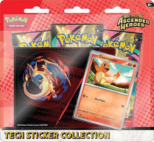 TECH STICKER COLLECTION CARTAS POKEMON CHARMANDER