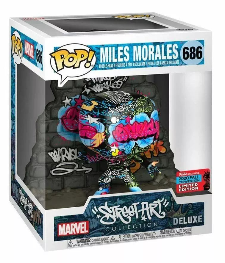 FUNKO POP! MARVEL STREET ART: SPIDER-MAN MILES MORALES GRAFITI EXCLUSIVO DE NUEVA YORK - 686